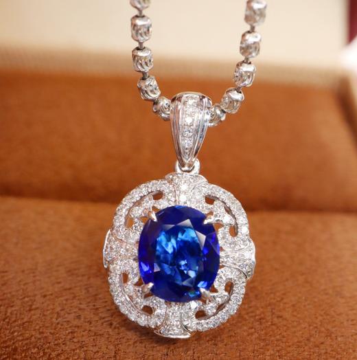 1.18ct刻面蓝宝石吊坠 商品图1