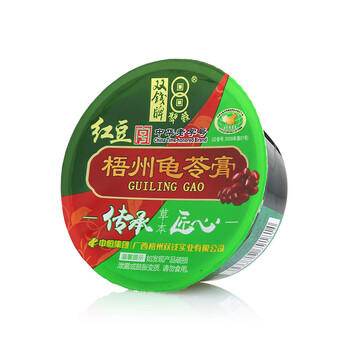 双钱牌 红豆龟苓膏 180g *6盒 中华老字号 非遗传承 夏季清凉休闲零食 /休闲食品 /果冻/布丁 /龟苓膏 商品图6