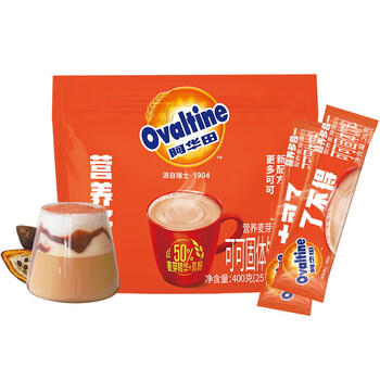 阿华田（Ovaltine）可可粉袋装400g 多重营养早餐代餐 牛奶冲饮即食 蛋白型固体饮料 /水饮冲调 /冲饮谷物 /可可粉 商品图7