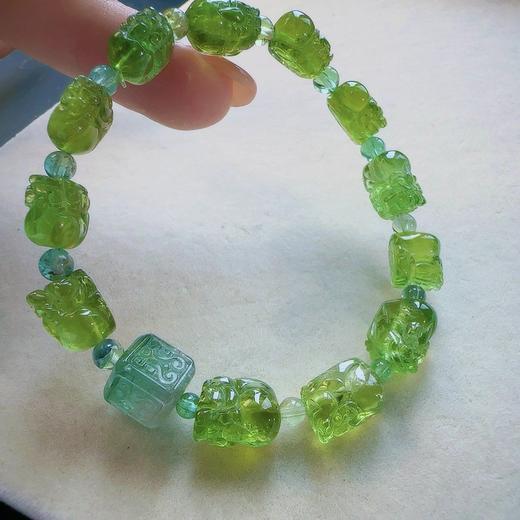 单圈貔貅绿碧玺手串 商品图2
