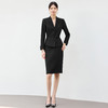 IWY/气质黑色英伦风西装半裙女秋冬长袖新款销售接待职业裙装25CS741 商品缩略图3