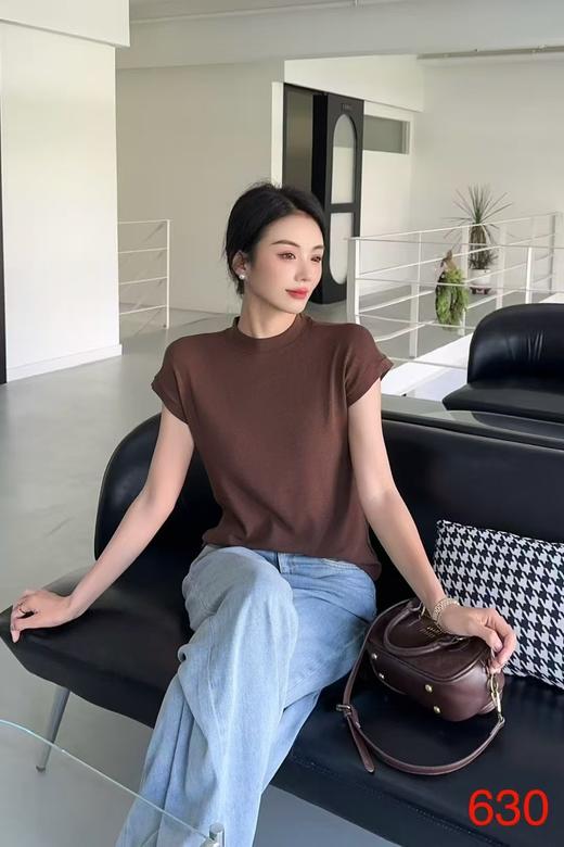 LS竹纤维女士时尚早秋中领打底衫630 商品图4