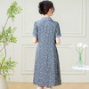 中长款圆点连衣裙，韩版时尚拼接中老年妈妈裙子QYM-KED65072 商品缩略图3