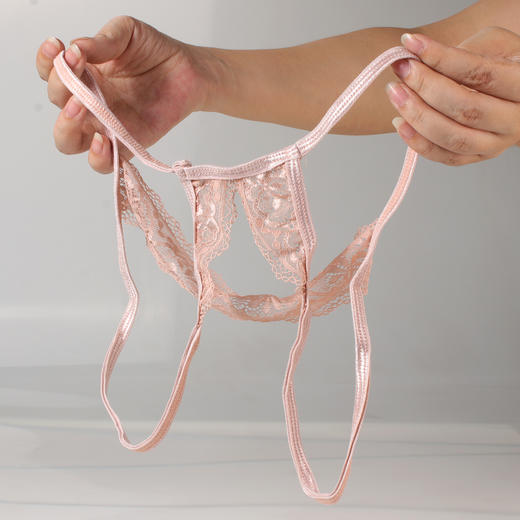 漫渺性感蕾丝钢托三点式情趣内衣开档免脱床上激情透视火辣诱惑套装女 商品图7