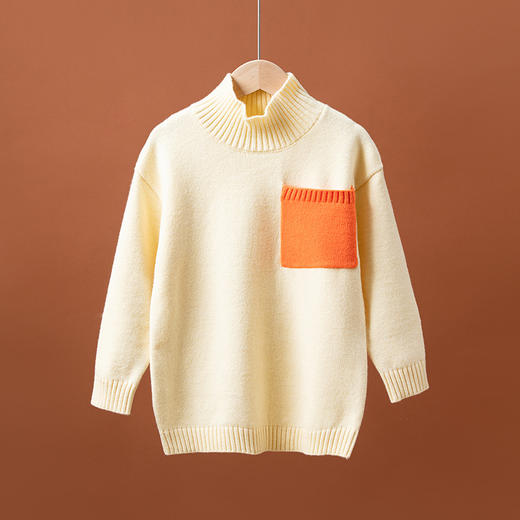 【反季清仓】MOSHANG MILU魔法口袋中长款半高圆领儿童毛衣 | 软糯亲肤、轻量保暖不闷、罗纹松紧袖口、高弹舒适 商品图8