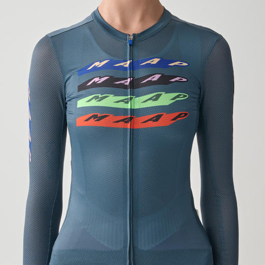 MAAP 女士 Evade X Pro Air LS Jersey 3.0 制服蓝 长袖骑行服 商品图2