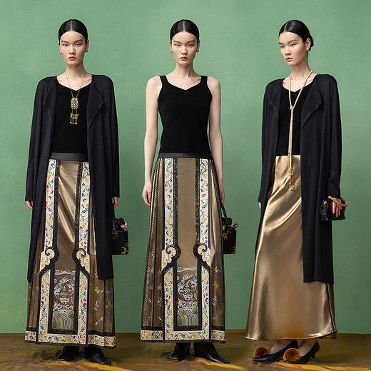 【林栖设计小店】生活在左针织背心优雅百搭修身2025秋季V领上衣女1953021 商品图2