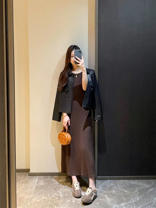 一键出门慵懒无袖吊带背心裙宽松直筒外穿打底连衣裙 商品图11