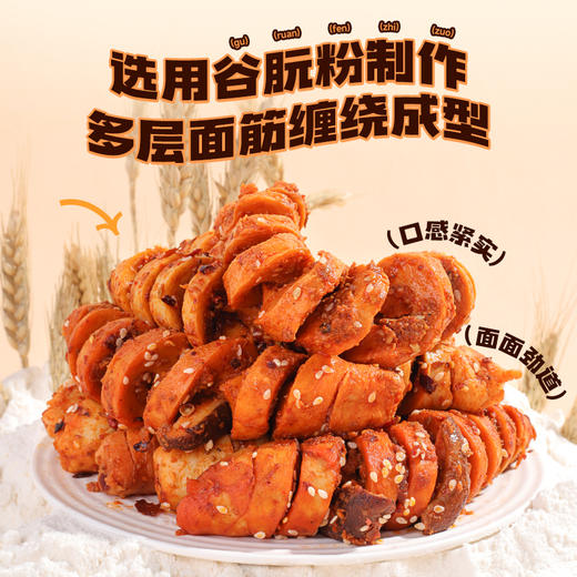 【39任选10件】高蛋白烤面筋25g*3袋 商品图3