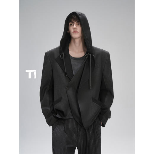 启世录TIWILLTANG“冼闲梦装”【主理人推荐】羊毛天丝西装卫衣 商品图0