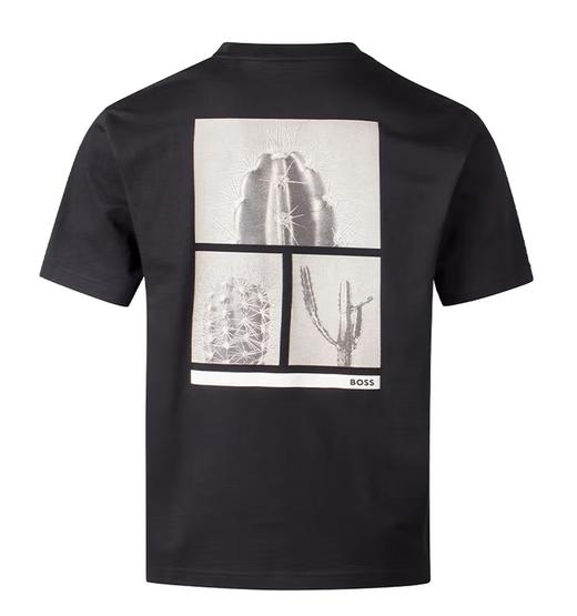 HUGO BOSS 雨果博斯 男士BOSS徽标圆领短袖T恤50534925 商品图3