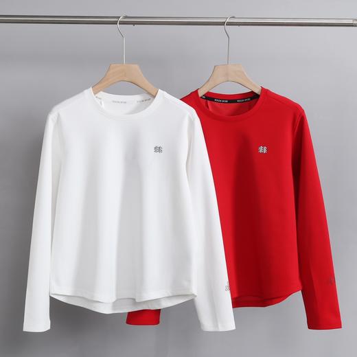 点此购买 可隆春秋女子经典圆领套头拼接收腰修身长袖运动休闲打底卫衣 37 326272 商品图0