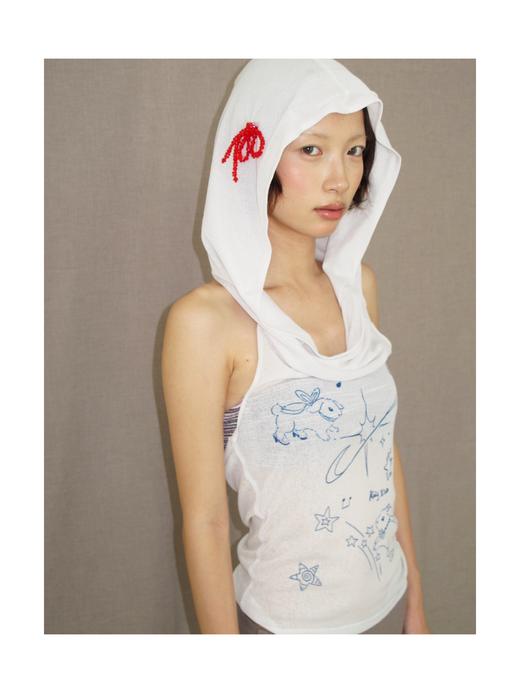 Kaiy Xiao 早秋系列 蝴蝶结串珠 星月双兔连帽 商品图0