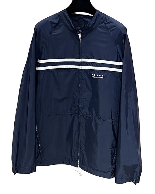 中性款尼龙印花连帽夹克020 商品图0