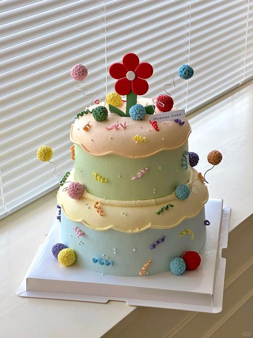 多款式~多巴胺色双层卡通蛋糕-低糖处理无添加 商品图3