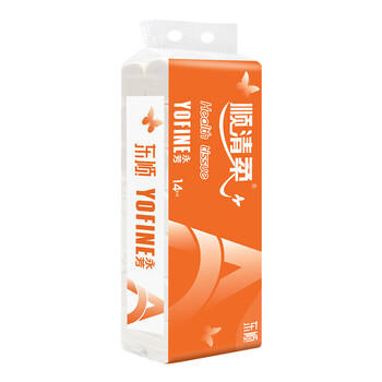 顺清柔无芯卷纸国际版5层107g*14卷 卫生纸长条纸（1.5kg/提） /家庭清洁/纸品 /清洁纸品 /卷纸 商品图1