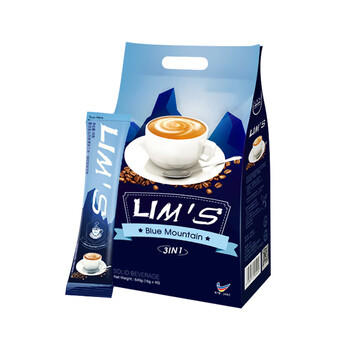 零涩蓝山风味速溶三合一咖啡 马来西亚进口 40条640g /水饮冲调 /咖啡 /速溶三合一 商品图0