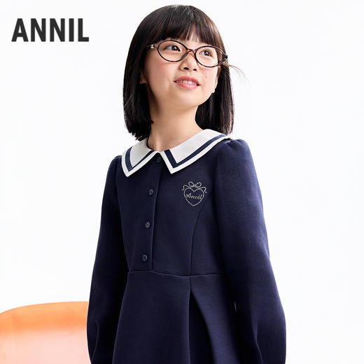 【实体店同款】女童长袖连衣裙秋季新款安奈儿童装AG533316 商品图1