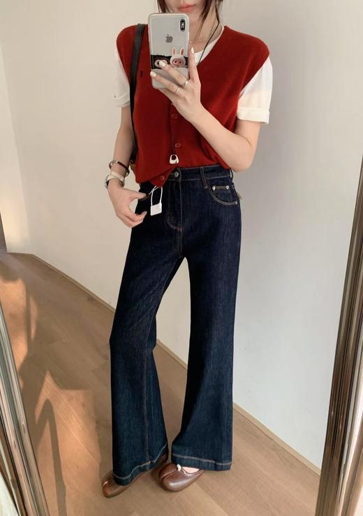 2025秋季新款微喇裤！巨显瘦
设计感复古蓝微喇牛仔裤！ 商品图1