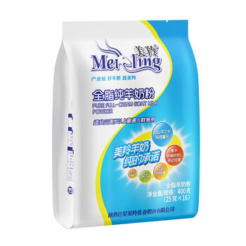 美羚羊奶粉中老年女士儿童学生成人全脂纯羊奶粉400g袋装 /水饮冲调 /成人奶粉 /羊奶粉 商品图3