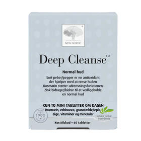 [丹麦]丹麦纽诺迪克草本清颜片迷迭香紫锥菊烟酰胺油皮毛孔深层清洁60粒. New Nordic Deep Cleanse 60 tabl.