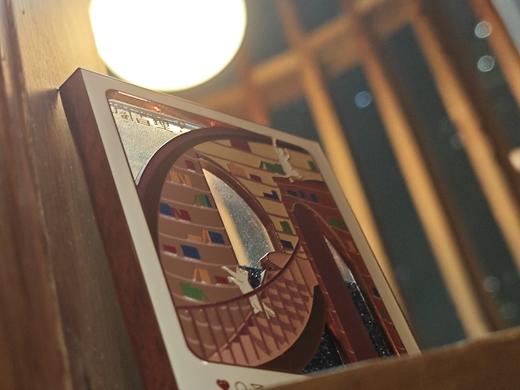 钟书阁文创拍立得旅行箱流沙冰箱贴深圳都江堰旅行打卡礼物系列 商品图4