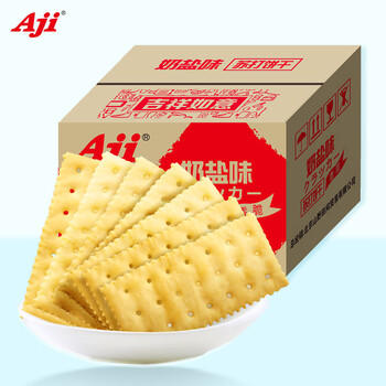 Aji 奶盐味苏打饼干3斤装/箱 薄脆梳打早餐零食礼盒 团购送礼 /休闲食品 /饼干 /苏打饼干 商品图4