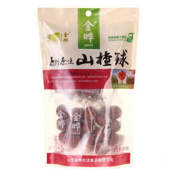 金晔 休闲零食 蜜饯果脯 原味山楂球200g/袋 /休闲食品 /蜜饯果干 /山楂制品 商品图6