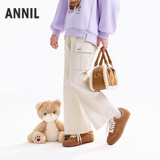 【实体店同款】女童全腰梭织裤秋季新款安奈儿童装AG536162 商品图0