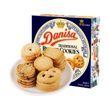 皇冠（danisa）丹麦曲奇饼干163g 进口休闲零食早餐团购喜饼诞生礼囤货送礼物 /休闲食品 /饼干 /曲奇饼干 商品图5