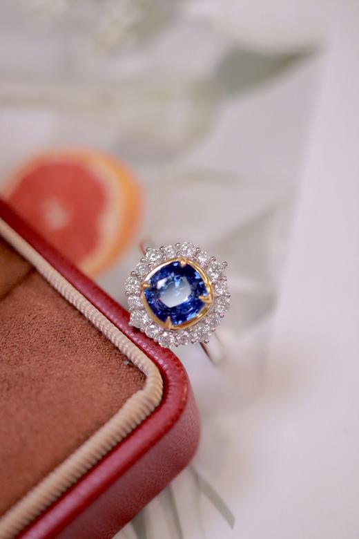 2.45ct刻面蓝宝石戒指 商品图8