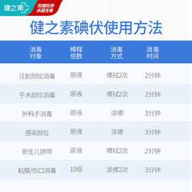 健之素 碘伏消毒液皮肤创面伤口消毒 碘酊无酒精500ml /家庭清洁/纸品 /家庭环境清洁 /消毒液