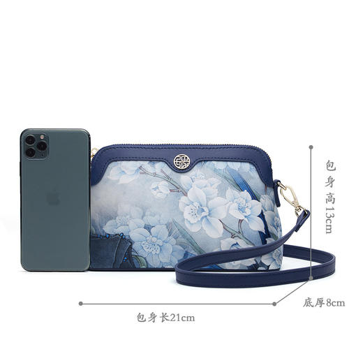 【预售5天】斜挎包女2025新款时尚国风复古单肩真丝包手拿小包113P170029-1 商品图6