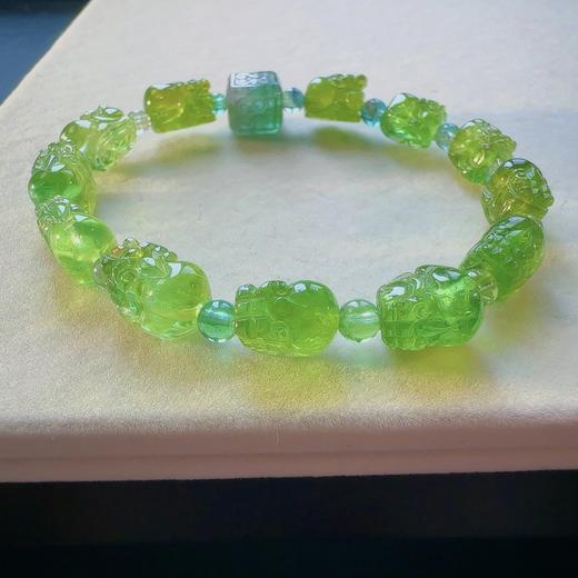 单圈貔貅绿碧玺手串 商品图6