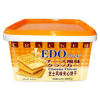 EDO PACK 芝士风味夹心苏打饼干600g/盒 糕点饼干 中秋节礼盒 团购送礼 /休闲食品 /饼干 /苏打饼干 商品图3