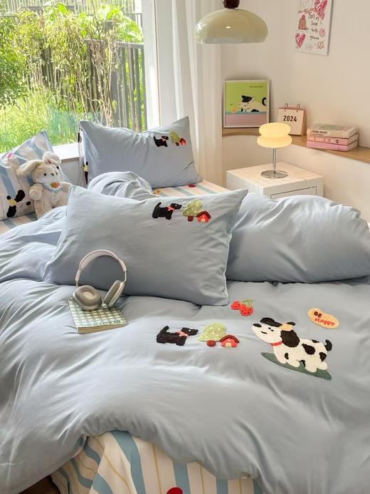 开学季住校超柔水洗棉A类毛巾绣四件套居家床品 商品图0