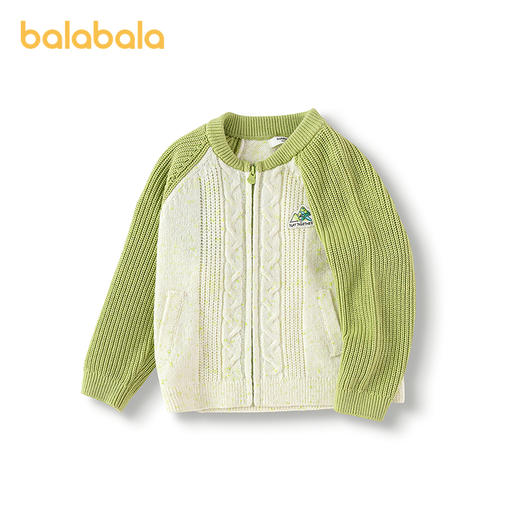 【商场同款】巴拉巴拉宝宝毛衫男童开衫外套2025秋季新款针织衫潮 商品图0