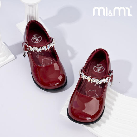 M1&M2钻蝶方头皮鞋M515A2080 商品图5