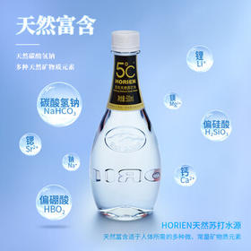 5°C（HORIEN5°C）克东天然苏打水 500ml*12瓶 整箱装 /水饮冲调 /饮用水 /天然苏打水