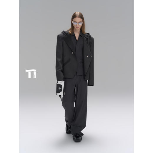 启世录TIWILLTANG“冼闲梦装”【主理人推荐】羊毛天丝西装卫衣 商品图4