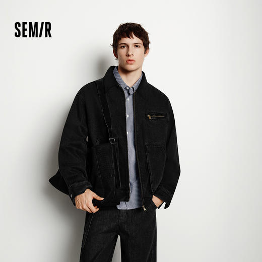 森马牛仔外套男工装复古底特律夹克纯棉2025秋冬新款上衣休闲户外 商品图1