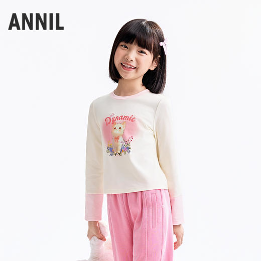 【实体店同款】女童长袖针织衫秋季新款安奈儿童装AG531299 商品图1