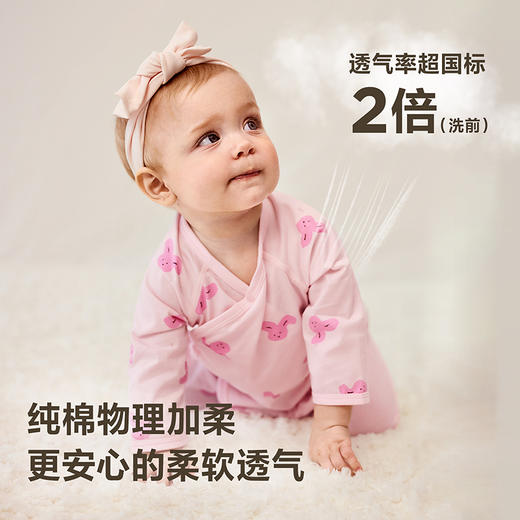 【植物芯】迷你巴拉婴儿连体衣宝宝衣服新生儿纯棉亲肤2件装 商品图3