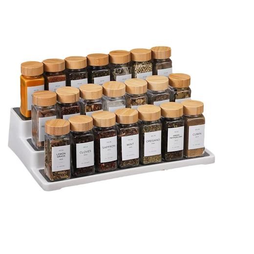 亚马逊120ml竹木盖调料瓶4oz方瓶调味罐新款新品香料瓶带孔撒粉罐新款新品 商品图4