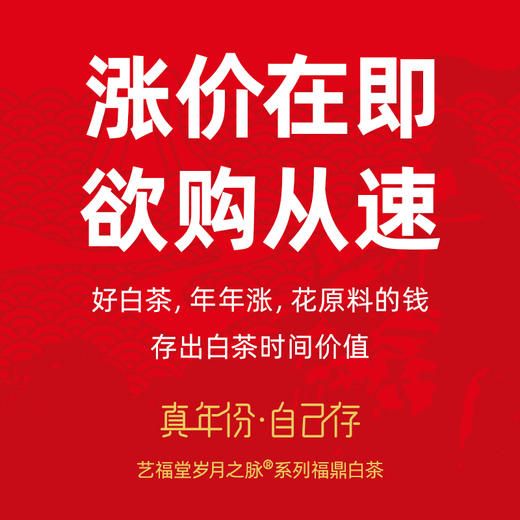 艺福堂岁月之脉2023*福鼎白茶白毫银针特级180g*6/箱 商品图4