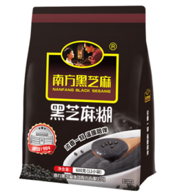 南方黑芝麻600g 黑芝麻糊 营养早餐 代餐食品 【新老包装随机发货】 /水饮冲调 /冲饮谷物 /芝麻糊