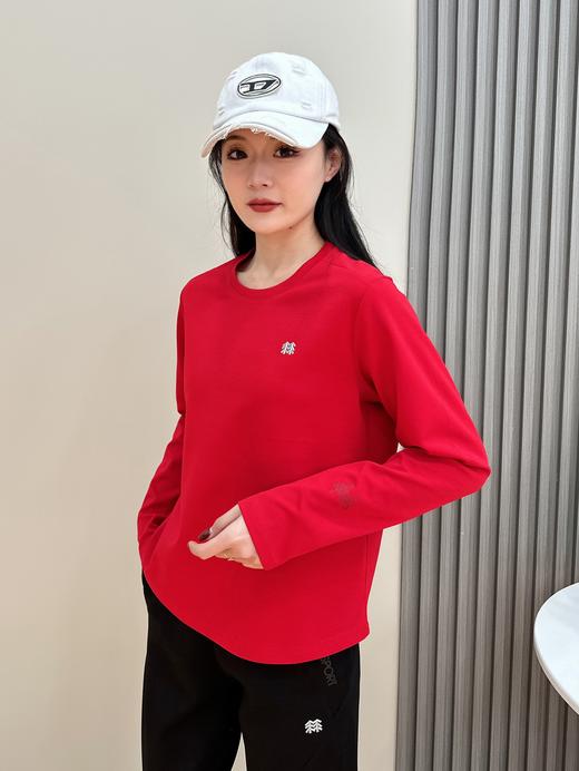 点此购买 可隆春秋女子经典圆领套头拼接收腰修身长袖运动休闲打底卫衣 37 326272 商品图8