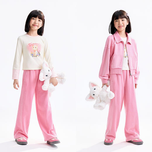 【实体店同款】女童全腰针织裤秋季新款安奈儿童装AG536161 商品图3