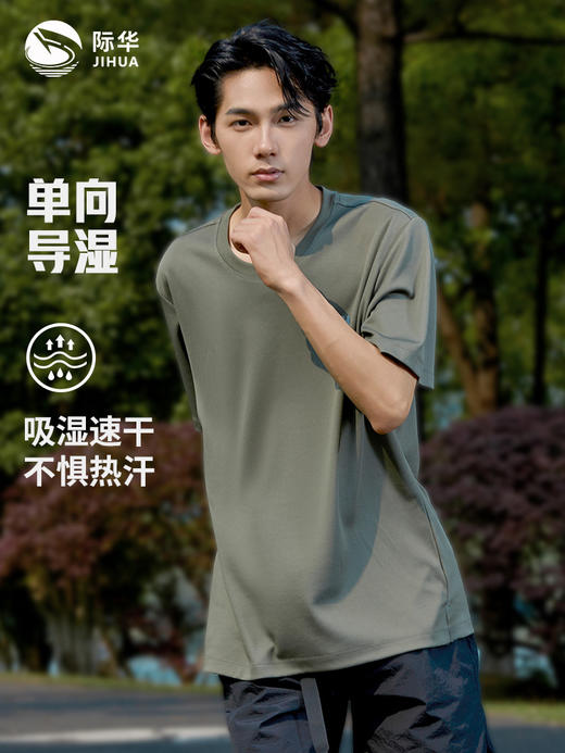 JH0XF252006单向导湿上衣短袖，灰色，藏蓝 商品图4