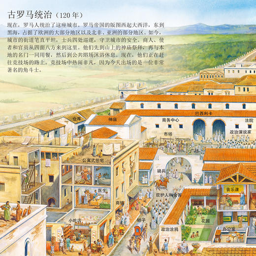 《DK儿童穿越时空百科全书》（共5册）：《穿越时空的大运河》《穿越时空的街道》《穿越时空的城市》《穿越时空的港口》《穿越时空的尼罗河》【套装赠送《世界历史地图绘本》（平装）】 商品图8